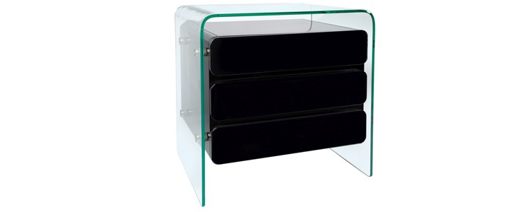 Glass Chest of Drawers